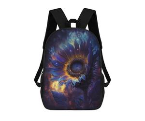 sinyumoney Cosmic Sunflower Bloom-6 Backpack School Bag Large School Backpack for Boys - Perfect for Travel, Work And Daily Use 17inch