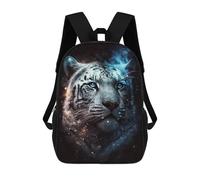 sinyumoney Cosmic Tiger Portrait-1 School Backpack Water Resistant School Bag Business Backpack for Girls Boys Teenage 17inch