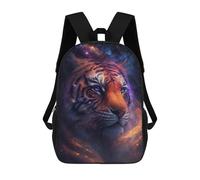 sinyumoney Cosmic Tiger Portrait-10 Backpack School Bag Lightweight Airport College Students Back Pack for Teenage Girls Boys Women Men 17inch