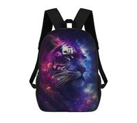 sinyumoney Cosmic Tiger Portrait-11 School Bags Daypacks Business Backpack Water Resistant Bookbag for Men, Women & Teenage Boys 17inch