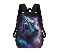 sinyumoney Cosmic Tiger Portrait-11 School Bags School Secondary High School College Backpack Travel for Boys/Girls/Teenagers 17inch