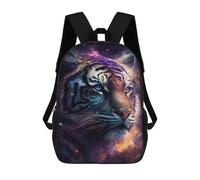 sinyumoney Cosmic Tiger Portrait-2 Backpack School Bag Daypacks Business Backpack Water Resistant Bookbag for Girls Boys Teenage 17inch