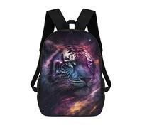 sinyumoney Cosmic Tiger Portrait-24 Rucksack School Secondary High School College Backpack Travel for Campus Outdoor Travel Sports 17inch
