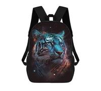 sinyumoney Cosmic Tiger Portrait-29 School Bags School Secondary High School College Backpack Travel for Boys/Girls/Teenagers 17inch