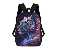 sinyumoney Cosmic Tiger Portrait-3 Backpack School Bag Lightweight Airport College Students Back Pack for School/Work/Travel 17inch