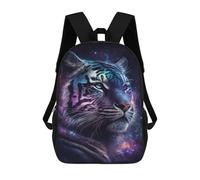 sinyumoney Cosmic Tiger Portrait-32 School Backpack Lightweight Airport College Students Back Pack for Boys/Girls/Teenagers 17inch