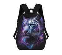 sinyumoney Cosmic Tiger Portrait-9 School Backpack Large School Backpack for Boys for Campus Outdoor Travel Sports 17inch