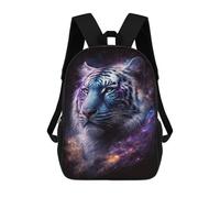 sinyumoney Cosmic Tiger Portrait Print-2 Backpack School Bag Travel College Rucksack Backpacks for Girl, Teen Girls 17inch