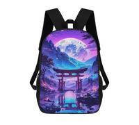sinyumoney Cosmic Torii Gate Glow 3D Printed 17inch Kids School Bag Rucksacks Children's School Fashion Casual Back Pack High Capacity Travel Book Bags