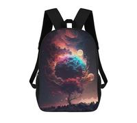 sinyumoney Cosmic Tree of Dreams School Backpack Large Lightweight Casual Backpack for Boys/Girls/Teenagers 17inch
