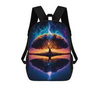 sinyumoney Cosmic Tree of Life Backpacks 3D Printed Kids School Backpack Outdoor Casual Daypack Fashion Casual Children Backpacks Cute Travel Bags 17inch