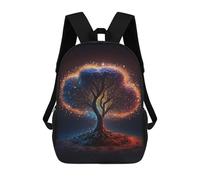 sinyumoney Cosmic Tree of Life Children's Backpacks School Backpack 3D Printed Backpack for Kids Travel Rucksacks Book Bags Kids School Bag 17inch