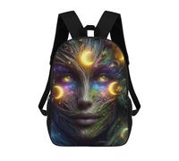sinyumoney Cosmic Tree Woman Children's Backpacks 17inch School Backpack 3D Printed Bag Bookbag for Kids Travel Rucksacks Boy Girl Book Bags Kids School Bag