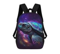 sinyumoney Cosmic Turtle Art Print Backpack School Rucksack Casual Daypacks School Work Travel Bag for Men, Women & Teenage Boys 17inch