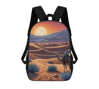 sinyumoney Cosmic Twilight Journey Backpacks Kids School Backpack School Bag 3D Printed School Bag for Boys Elementary And Middle School Students 17inch