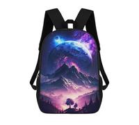 sinyumoney Cosmic Universe Dreamscape Backpack 3D Printed Children's School Backpack for Kids High Capacity Travel Rucksacks Book Bags Kids School Bag Back Pack 17inch