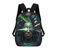 sinyumoney Cosmic Visionary Backpack School Bag Lightweight Casual Daypack School Backpacks for Girl, Teen Girls 17inch