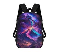 sinyumoney Cosmic Volcano Eruption Backpack School Bag Travel College Rucksack Backpacks for Girl, Teen Girls 17inch