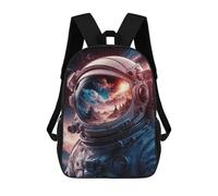 sinyumoney Cosmic Voyager Rucksacks 3D Printed Children 17inch Backpacks Fashion Casual Daypack Travel Bags Outdoor Casual Daypack for Boy And Girl