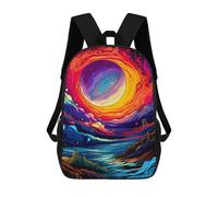 sinyumoney Cosmic Whirlpool-4 Backpack Schoolbags for Boys Girls Casual Sport Daypack Elementary Primary Large Capacity Bookbags 17inch