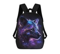 sinyumoney Cosmic Wolf Art Print-6 Rucksack Water Resistant Computer Rucksack for Campus Outdoor Travel Sports 17inch