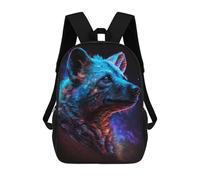 sinyumoney Cosmic Wolf Portrait-24 Backpack School Computer Rucksack for School/Work/Travel- Perfect for Travel, Work And Daily Use 17inch