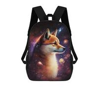 sinyumoney Cosmic Wolf Portrait-44 Rucksack Water Resistant Travel Backpack Computer Bag for Teenage Girls Boys Women Men 17inch