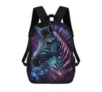 sinyumoney Cosmic Zebra Art Print-1 Backpack School Bag Daypacks Business Backpack Water Resistant Bookbag for Girls Boys Teenage 17inch