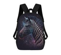 sinyumoney Cosmic Zebra Portrait School Bags Computer Rucksack for School/Work/Travel for Camping Outdoor Adventures And Daily Travel 17inch