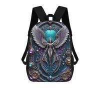 sinyumoney Cosmos Guardian Angel Backpack School Bag Large Water Resistant Laptop Backpack for School/Work/Travel 17inch
