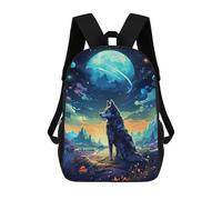 sinyumoney Cosmos Howl Sanctuary 3D Printed School Backpack Casual Children's Backpacks 3D Printed School Bag for Boys Elementary And Middle 17inch