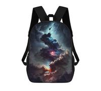 sinyumoney Cosmos Universe 2 Backpack School Bag Rucksack for Girls Boys Backpacks Large Capacity Kids Back Pack Lightweight School Bags for Children Students 17inch