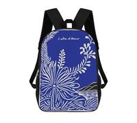 sinyumoney Côte DAzur Floral Landscape Art Backpack School Secondary Causal Travel High School Bags for Campus Outdoor Travel Sports 17inch