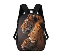 sinyumoney Cougar, Lion, Tiger Feline Majesty School Backpack Daypacks Business Backpack Water Resistant Bookbag for School/Work/Travel 17inch