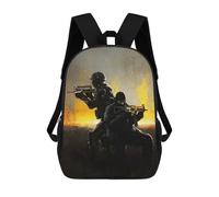 sinyumoney Counter-Strike Key Art 3D Printed Children's School Backpack for Kids High Capacity Travel Rucksacks Book Bags Kids School Bag Back Pack 17inch