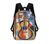 sinyumoney Country Music Festival Backpack School Lightweight Airport College Students Back Pack for Campus Outdoor Travel Sports 17inch