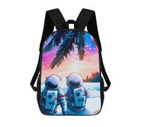 sinyumoney Couple Romantic Astronaut Backpack School Business Laptop Rucksack Bag Unisex Casual Daypack for Teenage Girls Boys Women Men 17inch