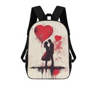 sinyumoney Couple with Heart Balloons Backpack School Travel College Rucksack Backpacks for Campus Outdoor Travel Sports 17inch