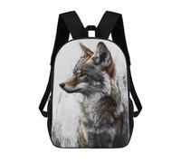 sinyumoney Coyote Portrait with Abstract Background Rucksack Computer Rucksack for School/Work/Travel for Camping Outdoor Adventures And Daily Travel 17inch