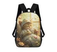 sinyumoney Cozy Cats in Sunlit Window School Bags Computer Rucksack for School/Work/Travel for Camping Outdoor Adventures And Daily Travel 17inch