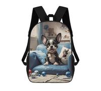 sinyumoney Cozy Dog Room Scene Kids Backpacks Children Bag,Anime Bag,Large Capacity Kids Backpack, 3D Printed Children's,Student Schoolbag,Kids Boys Girls School Bag 17inch