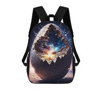 sinyumoney Crack in The Space Egg Backpack School Bag Lightweight Airport College Students Back Pack for Men, Women & Teenage Boys 17inch