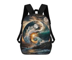 sinyumoney Crashing Harmony Backpack School Bag Lightweight Schoolbag Dayback Bookbag College for Men/Women 17inch
