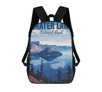 sinyumoney Crater Lake National Park Backpack School Bag Lightweight Schoolbag Dayback Bookbag College for Men/Women 17inch