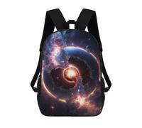 sinyumoney Creation of The Cosmos 3D Printed School Backpack Casual Children's Backpacks 3D Printed School Bag for Boys Elementary And Middle 17inch