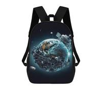 sinyumoney Creative Earthly Orbit School Backpack Daypacks Business Backpack Water Resistant Bookbag for Campus Outdoor Travel Sports 17inch