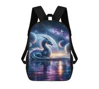 sinyumoney Creator Dragons Cosmos School Backpack Work Laptop Backpack Rucksack Bag for Camping Outdoor Adventures And Daily Travel 17inch
