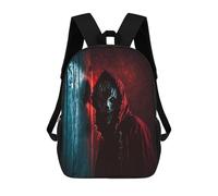 sinyumoney Creepy Hooded Figure in Dark Room Rucksack Computer Rucksack for School/Work/Travel for Girl, Teen Girls 17inch