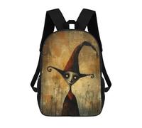 sinyumoney Creepy Jester Rucksack Lightweight Casual Daypack School Backpacks- Perfect for Travel, Work And Daily Use 17inch
