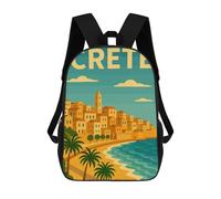 sinyumoney Crete Travel Backpack School Large School Backpack for Boys - Perfect for Travel, Work And Daily Use 17inch